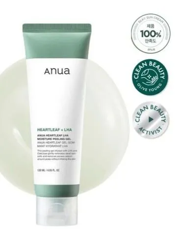 Отшелушивающий пилинг-гель с LHA-кислотой Anua Heartleaf LHA Moisture Peeling Gel 120 мл | Москосметикс