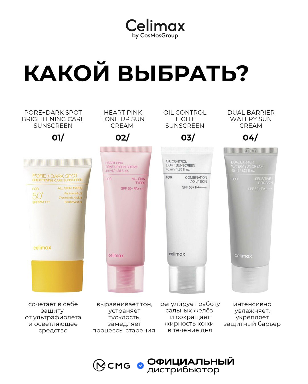 Солнцезащитные кремы от Celimax: выбираем идеальную защиту для твоей кожи! | корейская косметика Солнцезащитные кремы от Celimax: выбираем идеальную защиту для твоей кожи! Москосметикс