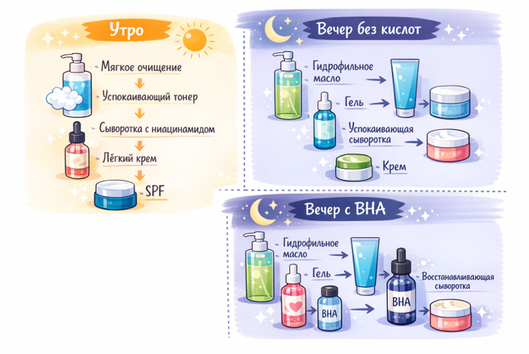 Схема ухода