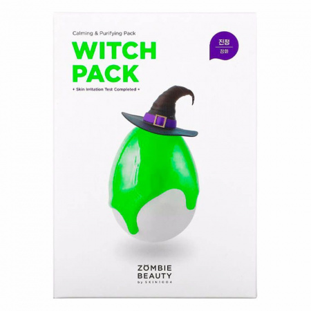 Набор успокаивающих глиняных масок с зелёным чаем ZOMBIE BEAUTY Witch Pack (Обновленная серия) - 16 шт | Москосметикс