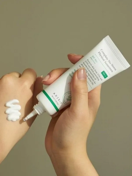 Лёгкий минеральный санскрин AXIS-Y Complete No-Stress Physical Sunscreen V. 3 SPF50+ PA++++ 50 мл | Москосметикс