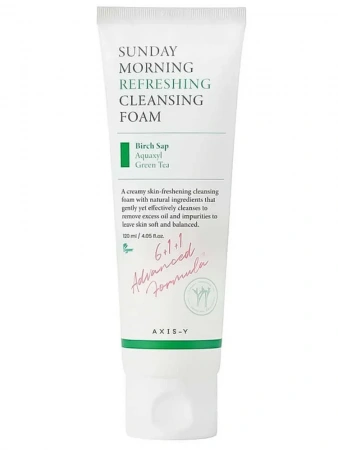 Увлажняющая пенка для умывания AXIS-Y Sunday Morning Refreshing Cleansing Foam 120 мл | Москосметикс