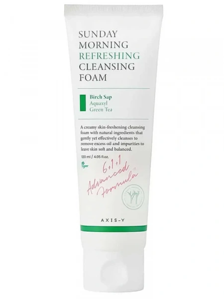 Увлажняющая пенка для умывания AXIS-Y Sunday Morning Refreshing Cleansing Foam 120 мл | Москосметикс