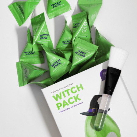 Набор успокаивающих глиняных масок с зелёным чаем ZOMBIE BEAUTY Witch Pack (Обновленная серия) - 16 шт | Москосметикс