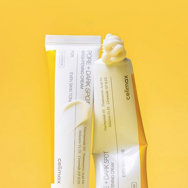 Отбеливающий крем для лица от пигментных пятен Celimax PORE + DARK SPOT BRIGHTENING CREAM 35 мл | Москосметикс
