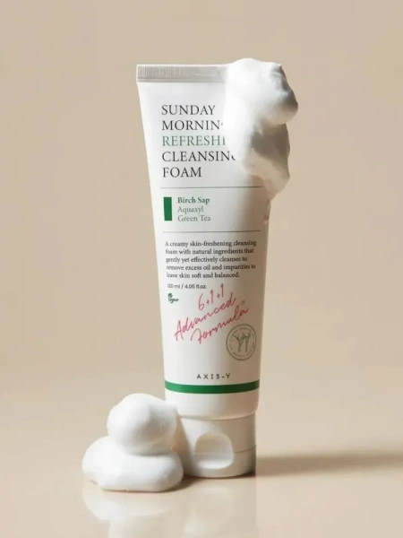 Увлажняющая пенка для умывания AXIS-Y Sunday Morning Refreshing Cleansing Foam 120 мл | Москосметикс