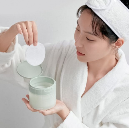 Очищающие пэды для лица для снятия макияжа/ Ji Woo Gae One Step Mild Cleansing Pad 60pads | Москосметикс