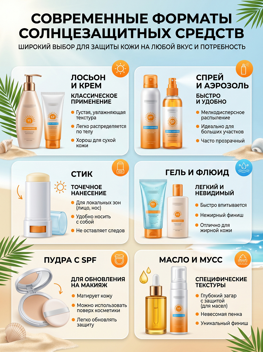 Полный гид по солнцезащитным средствам: как выбрать SPF, защитить кожу и предотвратить фотостарение