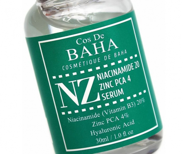 Укрепляющая сыворотка для лица сужение пор/ корейская косметика Cos De BAHA Niacinamide 20% Zinc 4% Pore Reducer, 30 мл | Москосметикс