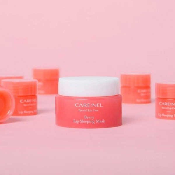 Маска для губ ночная с ароматом ягод корейская косметика бренда CARE:NEL Berry lip night mask, 5г | Москосметикс